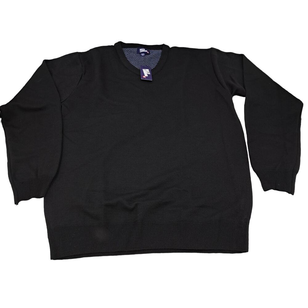 Billy London UK Black Soft Long Sleeve Ultra-soft Sweater V-Neck Size XXL